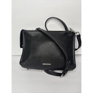 Rebecca Minkoff Regan Crossbody pebbled Leather Bag Purse with bottom feet